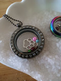 Mini pearl and charm locket